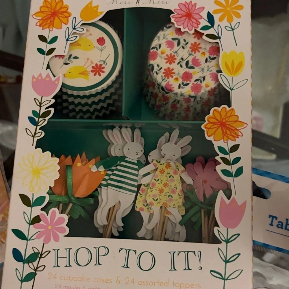 Easter celebration paper-good set in canvas reusable bag. 174 pc set NWT